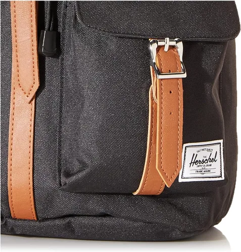 Vista 3 de Herschel Mochila Dawson, NegroTan Synthetic Leather), 10233-00001