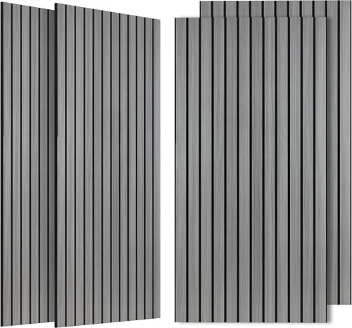 Vista 39 de Paquete de 4 paneles acústicos absorbentes de sonido, 47.2"x23.6" (47.2 x 23.6 pulgadas) paneles de amortiguación de sonido, paneles decorativos