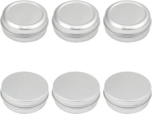 Vista 45 de Othmro Latas redondas de metal de 8.3 onzas, latas de aluminio, contenedores recargables de 8.5 fl oz, botellas de lata con tapa de tornillo