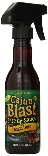 Vista 6 de Cajun Blast Spray para untar sazonado, mantequilla de ajo, botella de spray de barbacoa de 10 onzas, condimento cajún natural de Louisiana, spray