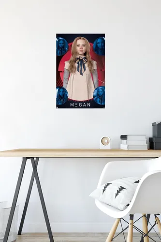 Vista 4 de Trends International M3gan - Póster de collage de pared, 14.72 x 22.37 pulgadas, versión premium sin marco