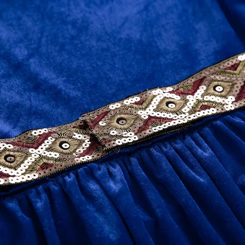 Vista 5 de Pettigirl Disfraz de princesa medieval renacentista para niñas, disfraz de princesa medieval