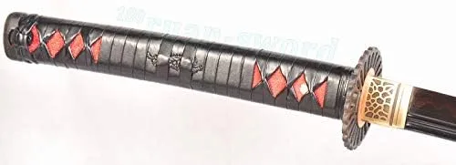 Vista 5 de 41 ''Flame HAMON Clay Templado Acero Doblado Japonés Katana Full Tang Sharp Blade