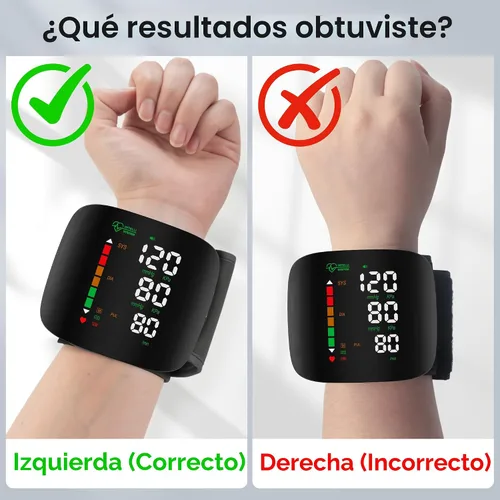 Vista 8 de Double love Monitor de Presión Arterial de Muñeca con Pantalla LED, Pantalla Táctil, Brazalete de Presión Arterial de Muñeca 99x2 Memoria de Lectura
