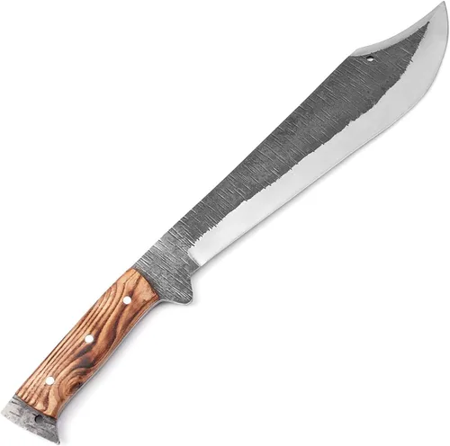 Vista 3 de Armory Replicas™ Into the Wild Full Tang High Carbon Steel Machete with Sheesham Handle & Leather Sheath