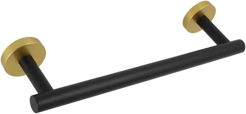 Vista 14 de kimzcn Toallero de mano negro mate de 9 pulgadas SUS 304 de acero inoxidable para montaje en pared de baño