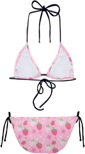 Vista 2 de ZPINXIGN Bikinis para mujer, conjunto de bikini de dos piezas con cuerda push up