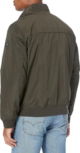 Vista 5 de Tommy Hilfiger Chaqueta bomber de memoria sintética de rendimiento para hombre