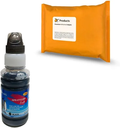 Vista 3 de Reemplazo de tinta compatible para Epson 522 para EcoTank ET-2720 ET-4700 (amarillo)