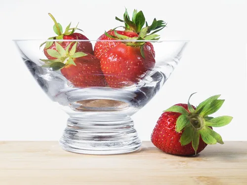 Vista 3 de Barski Vaso - Pies - Cuenco - para Postre - Helado - Salsas - Bocadillos - Caramelos - Frutas - Con Base Transparente - 5" Diámetro - Fabricado