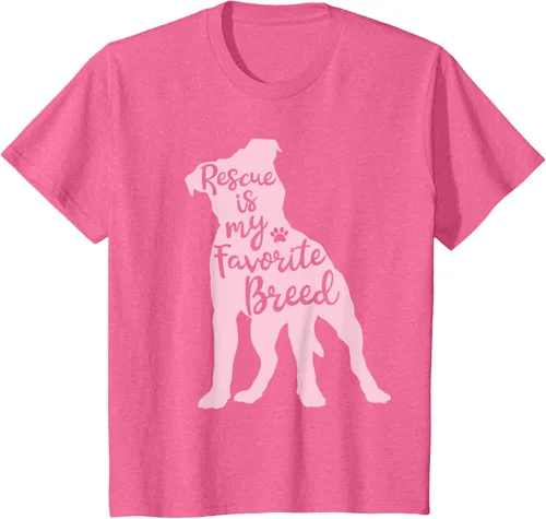 Vista 40 de Pitbull Rescue Is my Favorite Breed Dog Pit Bull Mama - Camiseta, Negro, S