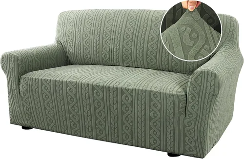 Vista 26 de H.VERSAILTEX - Fundas de silla de 1 pieza, fundas elásticas para sofá lavables, antideslizantes, suaves, para mascotas, fundas para sofá de mejora