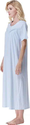 Vista 5 de Keyocean - Camisones para mujer, 100% algodón, suave, ligero, cómodo, ropa de dormir