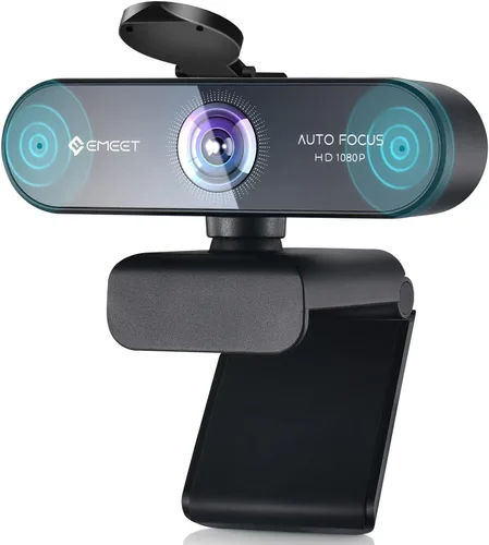 Vista 11 de EMEET NOVA 4K Cámara web 4K de doble cámara para PC, cámaras gran angular y teleobjetivo, zoom híbrido máximo 11X, enfoque PDAF, control remoto