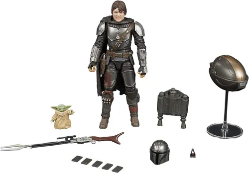 Vista 2 de Star Wars The Black Series Din Djarin (El mandaloriano) y el niño