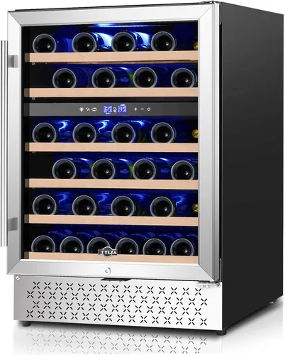 Vista 25 de Tylza Refrigerador de exhibición de encimera Puerta de vidrio doble de 2.7