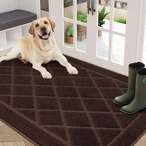 Vista 57 de BEQHAUSE - Tapete para puerta de 20 x 32 pulgadas, antideslizante, color beige