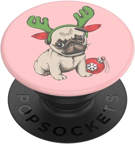 Vista 11 de PopSockets - Agarre para teléfono con soporte expandible, agarre adhesivo - Tidepool Candy Cane Lane