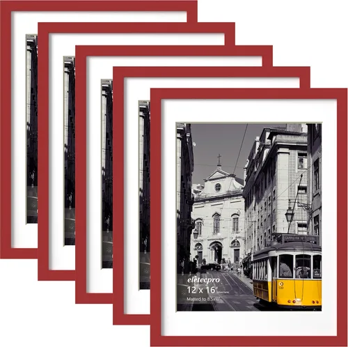 Vista 99 de eletecpro Juego de 5 marcos de fotos de 8 x 10 pulgadas, collage de fotos, decoración de pared, fotos de 5 x 7 con paspartú o de 8 x 10 pulgadas sin