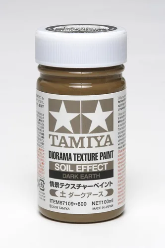 Vista 2 de TAMIYA Diorama Texture Paint TAM87109 - Pintura acrílica (3.4 fl oz), color tierra oscura