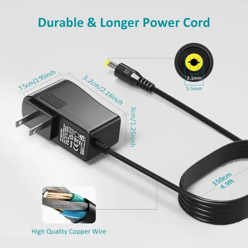 Vista 3 de 12V 3A Fuente de alimentación AC/DC Cargador DC 12V Cable