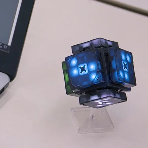 Vista 6 de eX-Mars Cubo Robótico AI en Exhibición - Compatible con el Cubo de Velocidad Robótico eX-Mars AI, Exhibición Decorativa, Soporte de Juguete de Cubo
