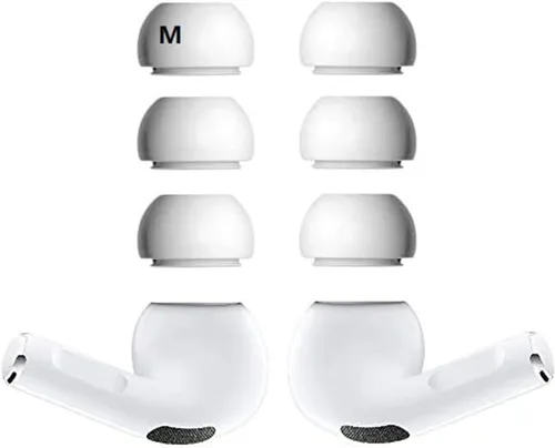 Vista 4 de JNSA Puntas de espuma viscoelástica prémium compatibles con AirPods Pro de 2ª generación y 1ª generación, sin dolor de silicona para las orejas.