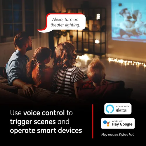Vista 3 de Interruptor de luz inteligente Zigbee Enbrighten, QuickFit y SimpleWire, se empareja directamente con Echo Show 10, Echo Studio