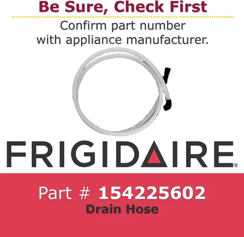 Vista 2 de Auténtico Frigidaire 154225602 - Manguera de drenaje para lavavajillas