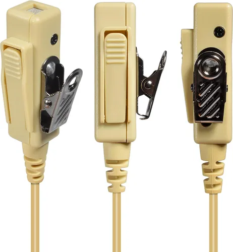 Vista 2 de HYS Auricular de vigilancia de 2 vías de radio de bobina acústica para Motorola XPR 6000 XPR6500 XPR6550 XPR 7000 XPR 7550 XiR-P8200 XiR-P8268 Beige