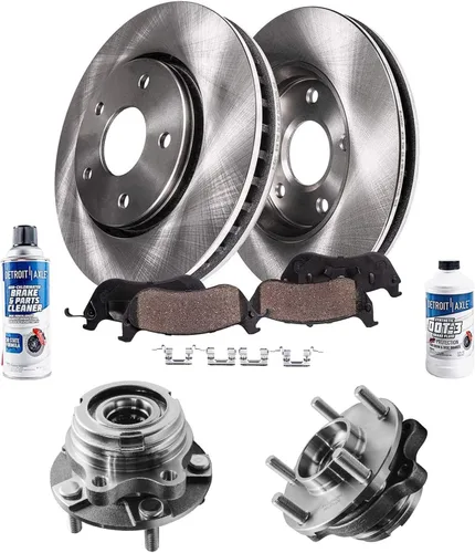 Vista 56 de Detroit Axle - Rotores de freno para Ford Mustang 2015 2016 2017 2018 2019 2020 2021 2022 2023 Rotores de freno de disco 2016 2017 2018 2019