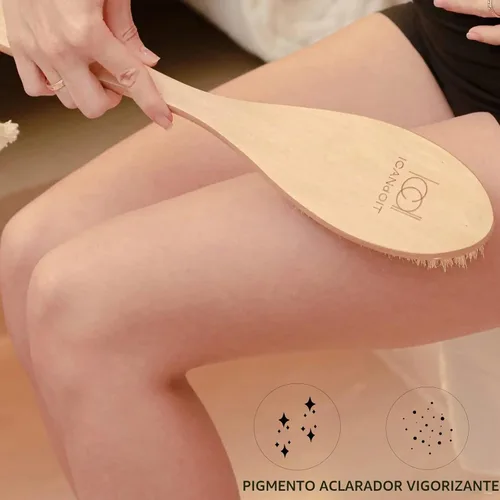 Vista 6 de ICANdOIT Cepillo corporal muy rígido para hombres y mujeres, cepillo de piel seca de mango largo para celulitis y drenaje linfático con cerdas