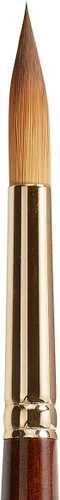 Vista 5 de KINGART Premium Finesse 8020-0 Ultra Round Series - Cepillo para artista, pelo sintético Kolinsky Sable, mango corto, acuarela y pinturas al óleo