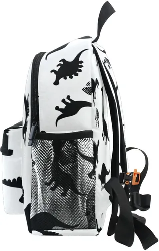 Vista 4 de Mochila personalizada con nombre de dinosaurio para niños pequeños, Multi, Tamaño único, Lindo