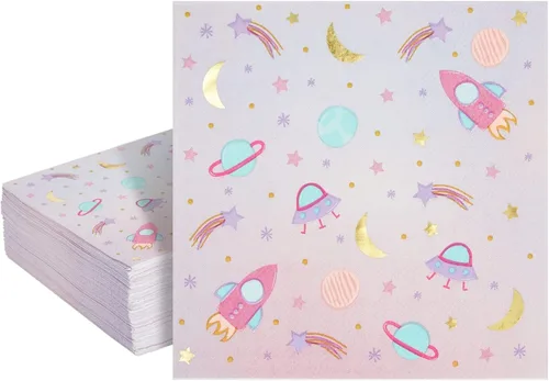 Vista 18 de BLUE PANDA Servilletas de 30 cumpleaños – 5 x 5 pulgadas, 3 capas, 50 unidades, negro y dorado – Servilletas estampadas con texto en inglés «Cheers