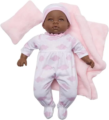 Vista 2 de Madame Alexander Muñeca Lee Middleton de recién nacido de 16 pulgadas, nube rosa, tono de piel oscuro