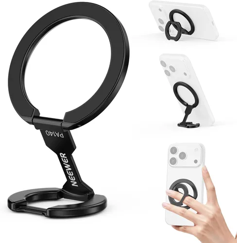 Vista 12 de NEEWER PA118 - Soporte magnético para teléfono celular, soporte magnético de doble cara compatible con MagSafe iPhone, accesorios para tablero