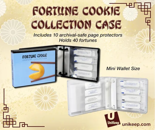 Vista 2 de Fortune Cookie Fortune Collection - Estuche para 10 páginas, capacidad para 40 Fortunes (azul)