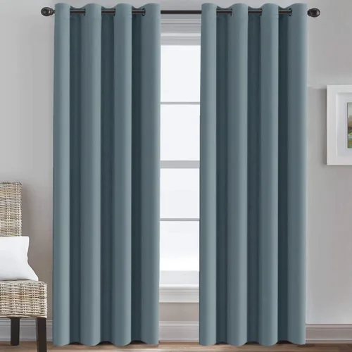 Vista 247 de Cortina opaca para puerta de armario, división de habitación, cortina de tratamiento de ventana para dormitorio, cortina de privacidad con Verde