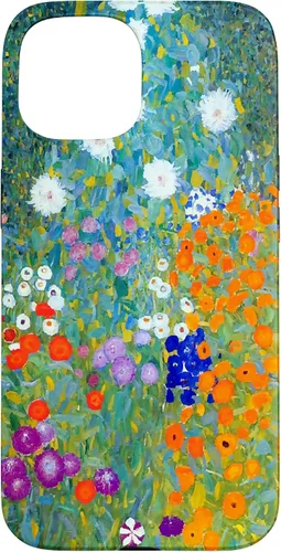 Vista 6 de Funda para iPhone 16 Gustav Klimt Flower Garden