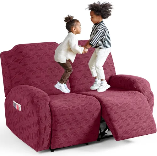 Vista 62 de TAOCOCO Funda para Reclinable de 3 Piezas, Fundas para Silla Reclinable, Funda Elástica de Jacquard para Silla Reclinable, Protector de Muebles