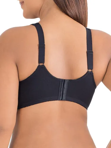Vista 3 de Fruit of the Loom Women's Seamed Soft Cup Wirefree Cotton Bra with Satin Trim