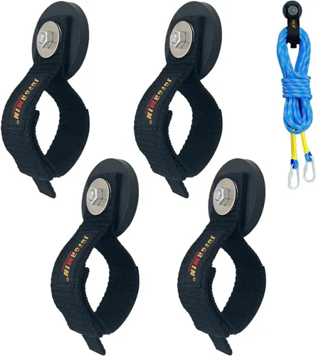 Vista 11 de Gancho Magnético de Alta Resistencia, Soporte Magnético para Herramientas, Ganchos Magnéticos para Cochera, Correa para Extensión de Cable, Cuerda