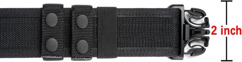 Vista 5 de LUITON Cinturón táctico para hombre – Rigger Molle estilo militar de combate de 2 pulgadas para policía y seguridad