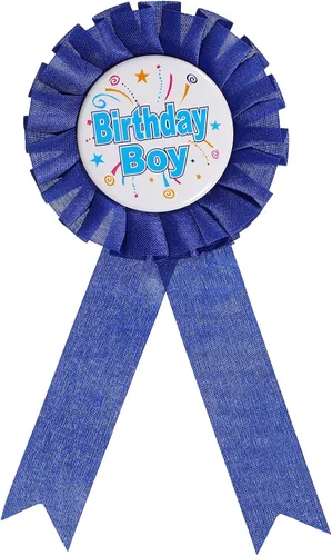 Vista 8 de uxcell Premio de cinta en blanco, broche de insignia de fiesta, broche para mujeres y hombres, colorido ramillete de satén de tela de cumpleaños
