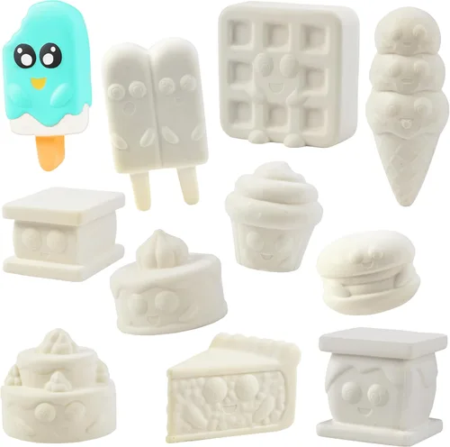 Vista 10 de Jumbo Squishy Toys 9 unidades de alimentos de despensa – Squishies Kawaii de levantamiento lento para niños y adultos – Juguetes sensoriales suaves