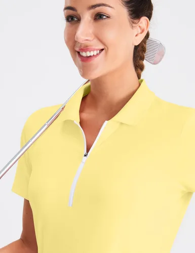 Vista 2 de Hiverlay Vestidos de tenis para mujer con 2 bolsillos, pantalones cortos integrados UPF 50+, vestido de golf para entrenamiento, vestidos atléticos