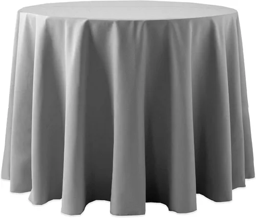 Vista 12 de Ultimate Textile Cotton-Feel - Mantel redondo de 90 pulgadas para comedor, color berenjena, color morado