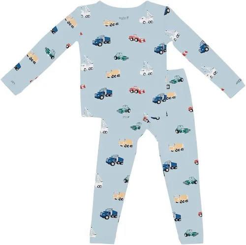 Vista 10 de KYTE BABY Juego de pijama para niños pequeños – Pijamas para niños pequeños hechas de material de rayón de bambú suave Pollito de Aloe