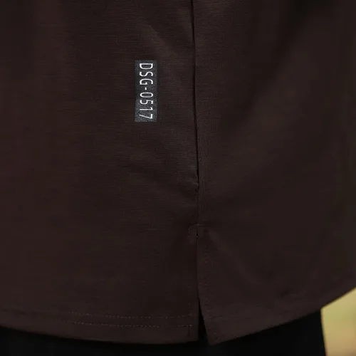 Vista 5 de YawYews Camisetas deportivas de moda para hombre, de manga corta, casual, lisas, sueltas, para entrenamiento, gimnasio, ropa urbana